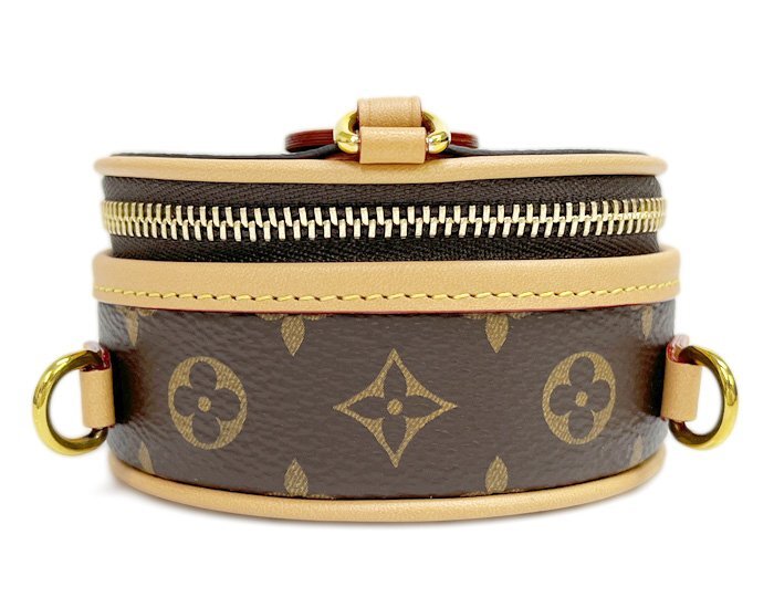 極美品 LOUIS VUITTON ルイ・ヴィトン ボワット シャポー ネックレス M68570 モノグラム ブラウン系 ゴールド金具 付属品有 RFID確認済_画像6