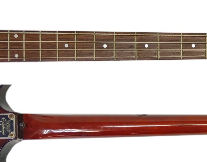 Epiphone エピフォン Thunderbird サンダーバード BASS エレキベース KOREA Uシリアル ブラウン系 ヴィンテージ 音出確認済 現状品_画像4