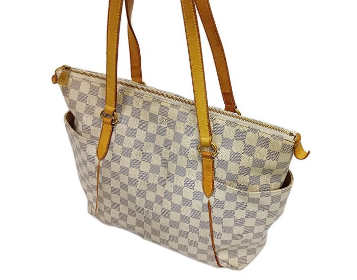 LOUIS VUITTON ルイ・ヴィトン トータリーPM N51261 トートバッグ ハンドバッグ ダミエ・アズール ゴールド金具 ヴィンテージ_画像9
