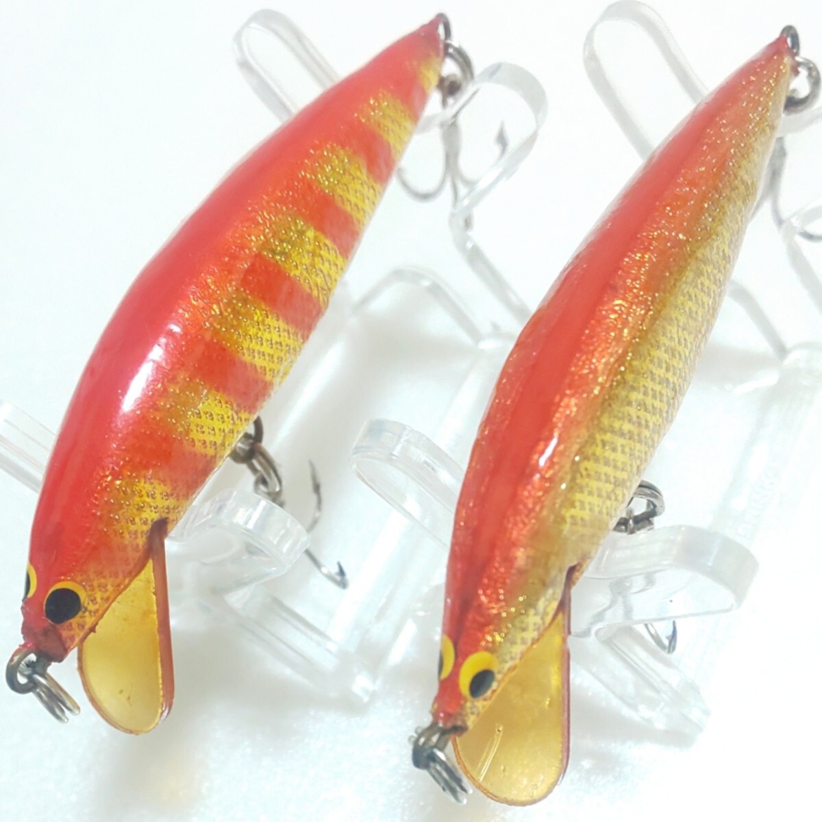 バグリー バングオー 2inch 全真鍮 ホイル貼り 赤金 OLD bagley's Bang-o-lure #2 エリアトラウト 渓流 バンゴー オールドルアー １円～_画像1