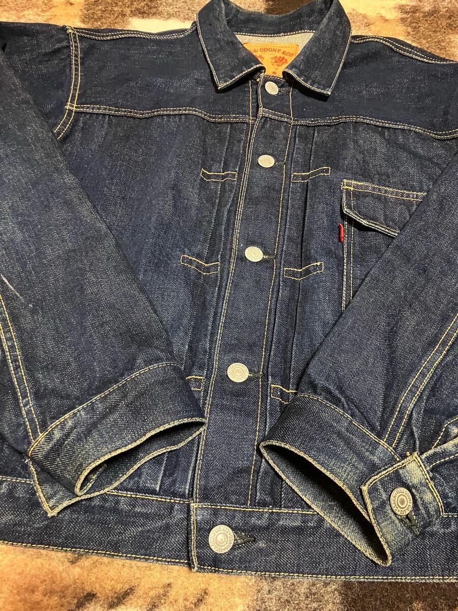 【送料無料】希少サイズ42 初期 フルカウント 2107 リーバイス 506 XX 1st ヴィンテージ レプリカ デニムジャケット Gジャン FULLCOUNT_画像3