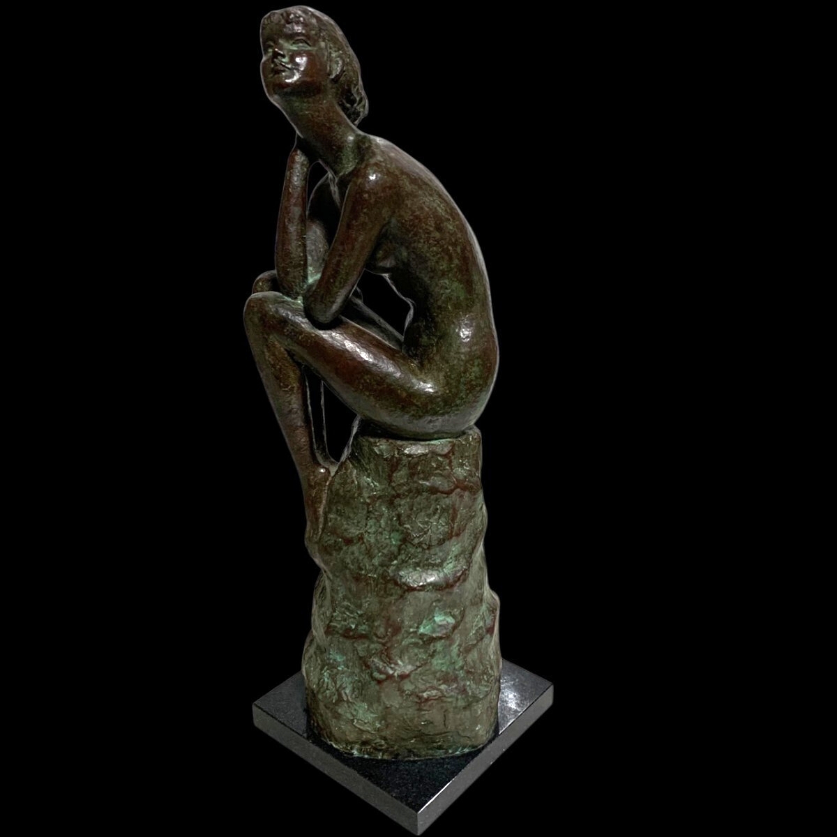 彫刻家 市之瀬廣太 高さ48.5cm女性像 裸婦像 ブロンズ像 美人像 精密