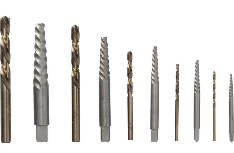 エキストラクター　セット　逆タップ　ボルト抜き　ドリル　キリ　ボルト折れ　ネジ切り　工具セット_画像2