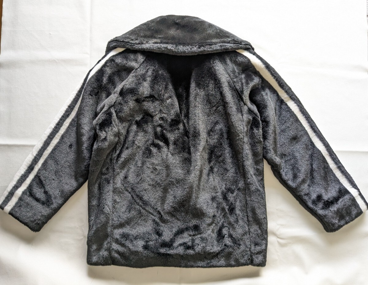 新品 adidas フェイクファーコート 未使用 アディダスオリジナルス L 黒 アウター タグ付き_画像8