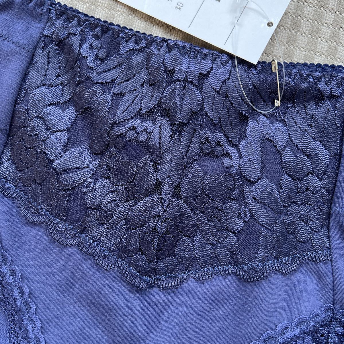 Mサイズ/ネイビー/綿混/ショーツガードル/4101/1枚穿きOK!_画像2