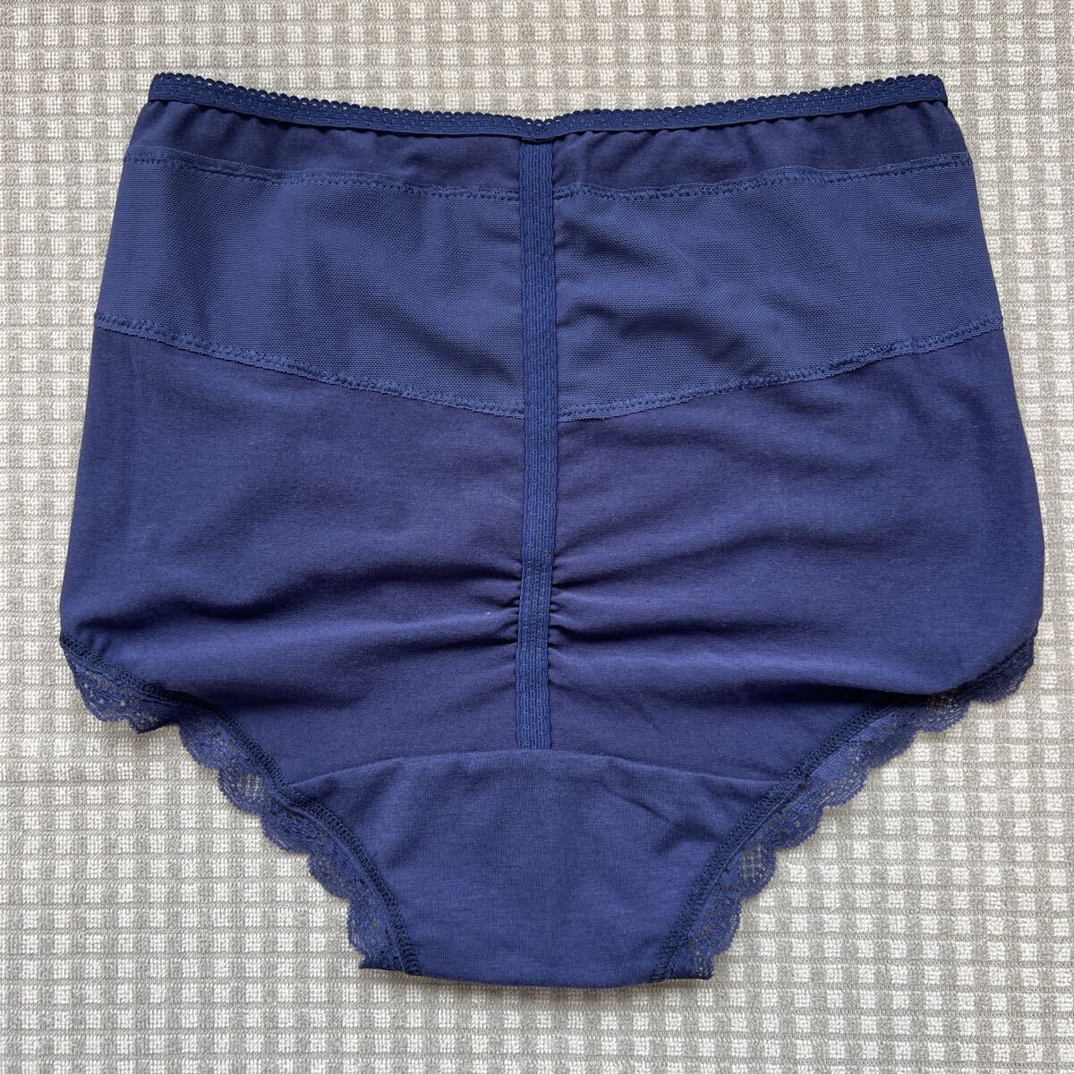 Mサイズ/ネイビー/綿混/ショーツガードル/4101/1枚穿きOK!_画像8