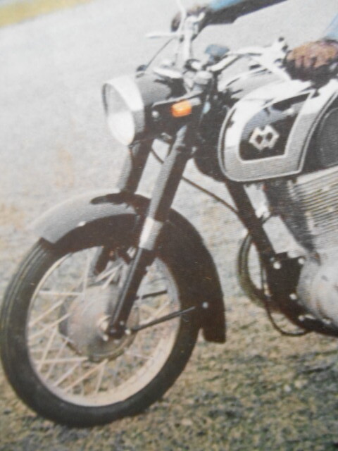 ☆☆　チラシ　昭和レトロ　メグロ　目黒　オートバイ　☆☆_画像2