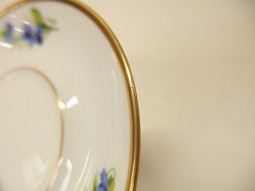 1050429w【ドイツ ALT TIRSCHENREUTH ティルシェンロイト デミタスカップ＆ソーサー】花柄 金彩/コーヒーカップ/中古品_画像8