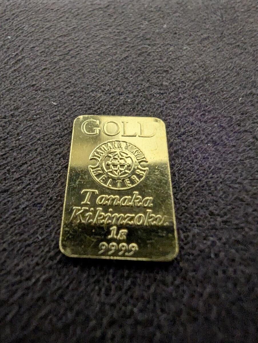 純金　インゴット　１グラム K24　Ｎｏ．３_画像1