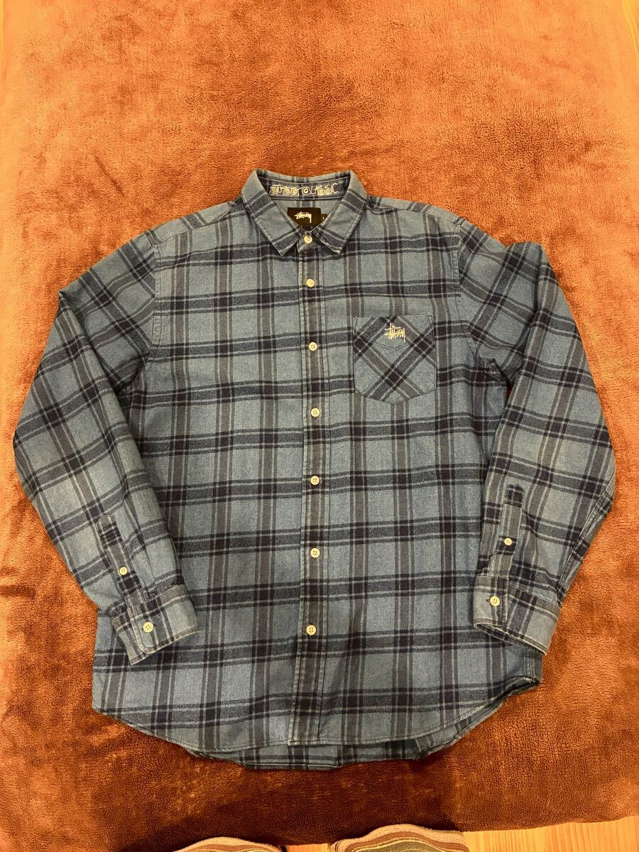 stussy ステューシー　ネルシャツ シャツ アメカジ 長袖 古着_画像1