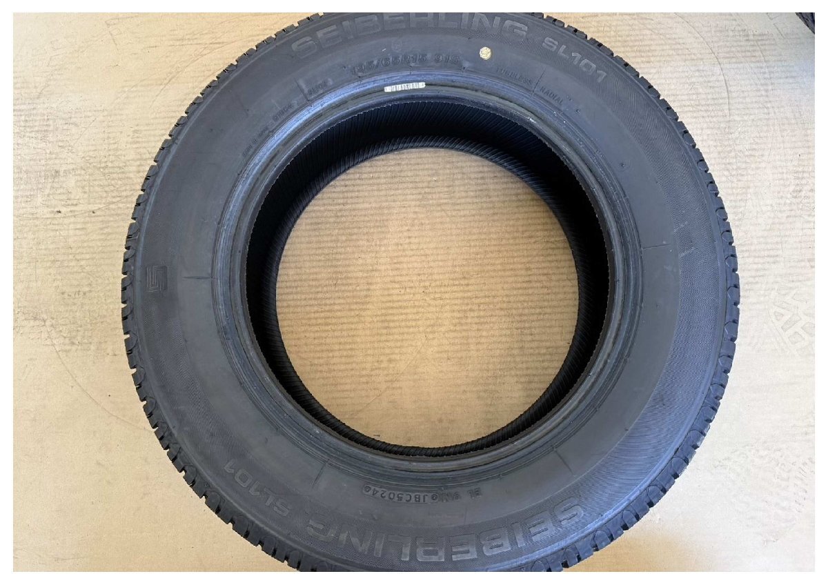 黒●329 S201　SEIBERLING SL101　195/65R15　中古 2本セット_画像4