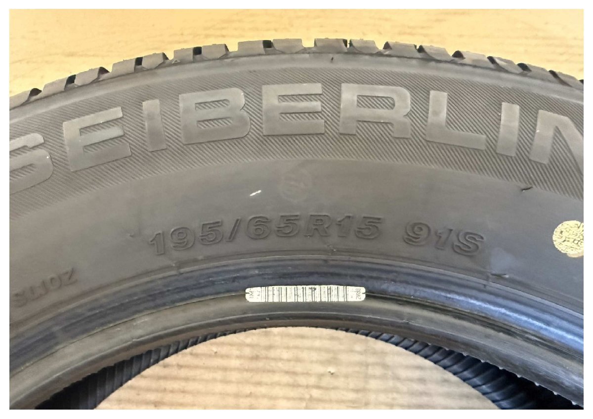 黒●329 S201　SEIBERLING SL101　195/65R15　中古 2本セット_画像3