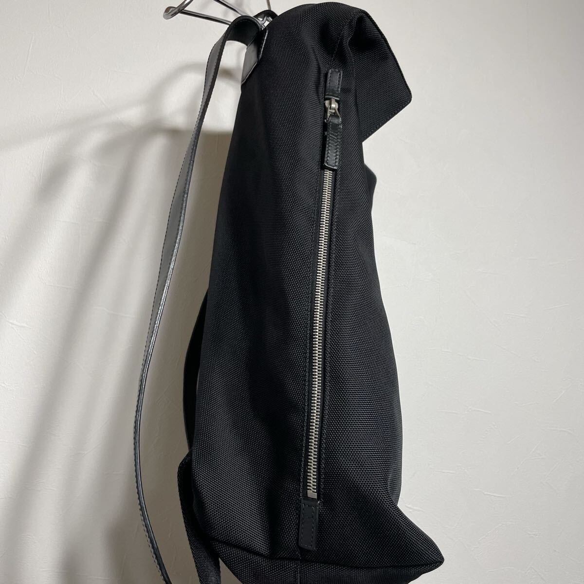 GUCCI グッチ シェリーライン バックパック デイパック リュックサック レザー リュック キャンバス ブラック レザー 大容量 _画像4