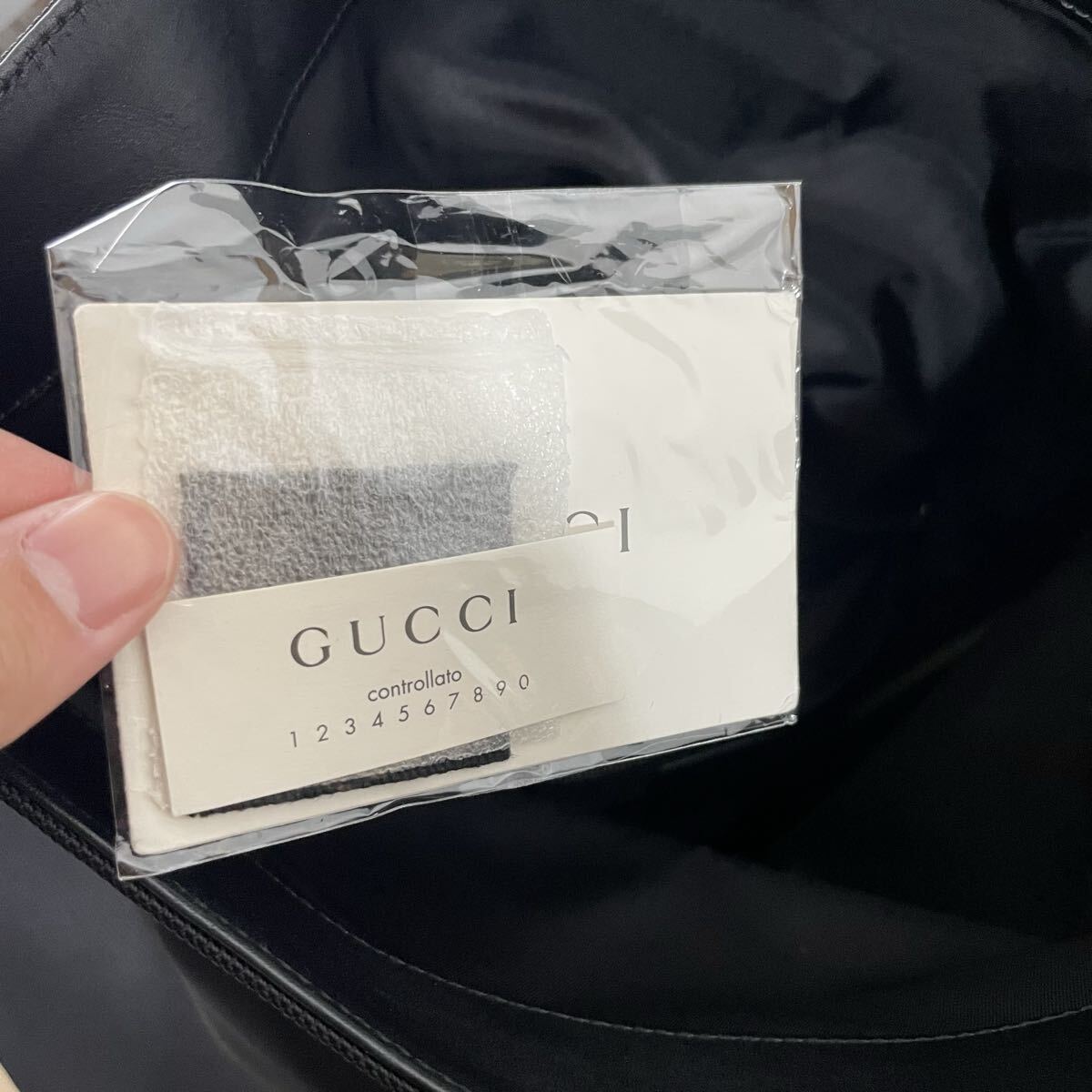 GUCCI グッチ シェリーライン バックパック デイパック リュックサック レザー リュック キャンバス ブラック レザー 大容量 _画像10