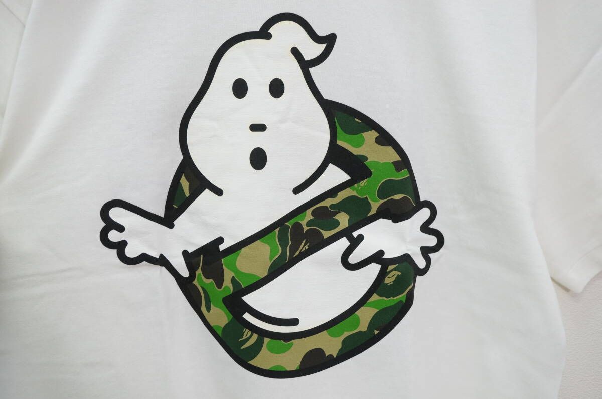 東ハ:未使用【BAPE X GHOSTBUSTERS/ア ベイシング エイプ】ゴーストバスターズ CAMO TEE M カモ柄 コラボＴシャツ ベイプ ★送料無料★_画像4