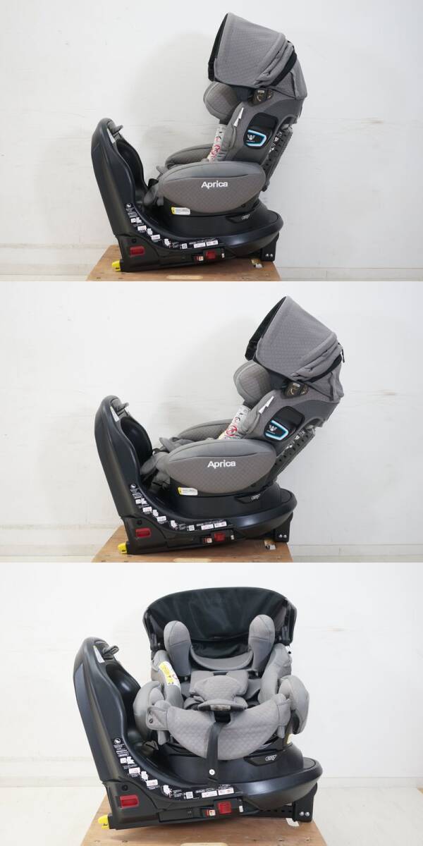 東ハ:【アップリカ】チャイルドシート フラウディア グロウ ISOFIX 360° セーフティー プレミアム グレームーン 2040694 ★送料無料★_画像7