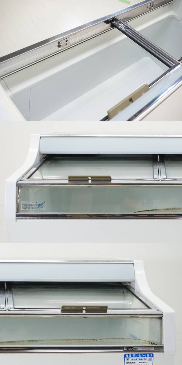  восток - :[ Sanden ] для бизнеса рефрижератор витрина действительный содержание сложенный 188L GSR-1050XB cup лёд лёд морозильник лёд держатель магазинный 