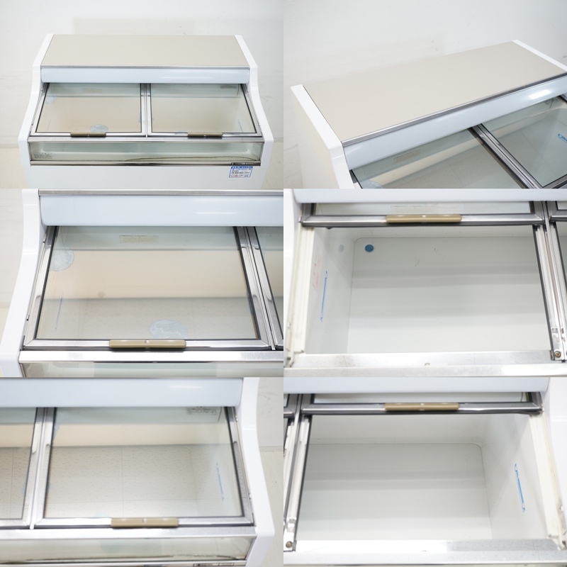  восток - :[ Sanden ] для бизнеса рефрижератор витрина действительный содержание сложенный 188L GSR-1050XB cup лёд лёд морозильник лёд держатель магазинный 