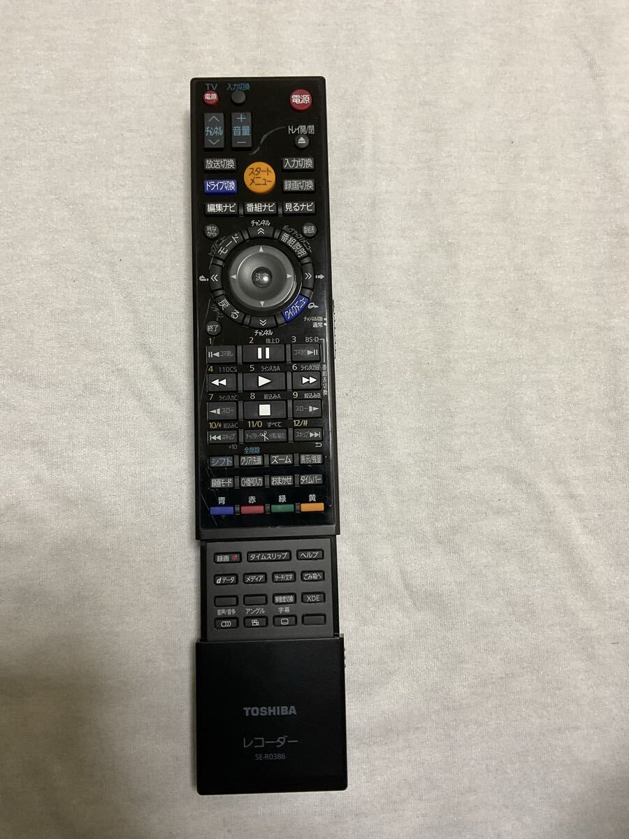 TOSHIBA レコーダーリモコン SE-R0386 No.153_画像3