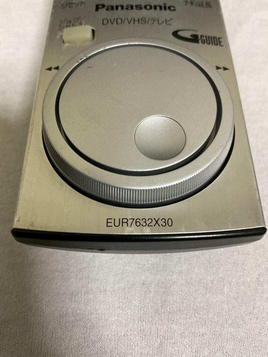 Panasonic DVD/VHS/テレビリモコン EUR7632X30 No.171_画像3