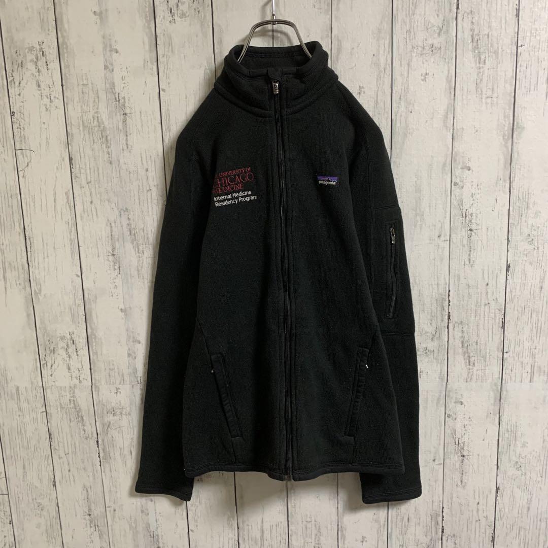 patagonia　パタゴニア　ベターセーター　フリース　企業刺繍　黒　ブラック　フルジップ_画像1
