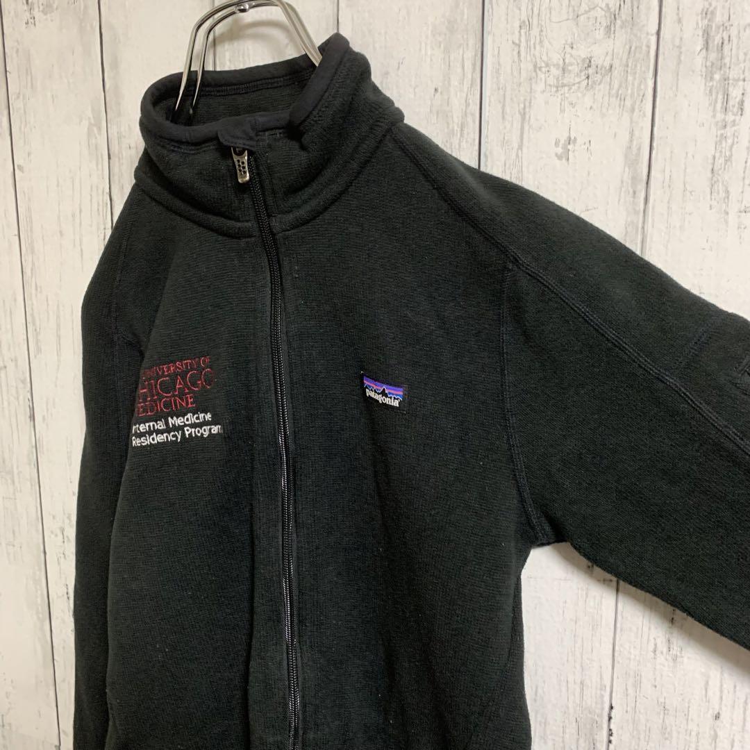 patagonia　パタゴニア　ベターセーター　フリース　企業刺繍　黒　ブラック　フルジップ_画像3