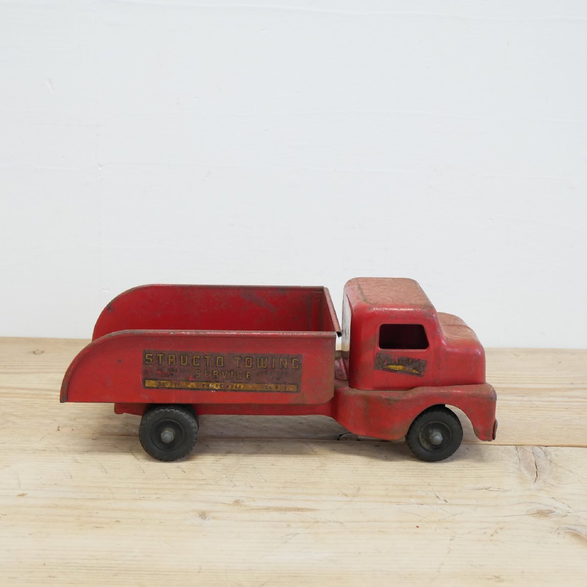  America Vintage игрушка машина STRUCTO TOWING буксир / жестяная пластина производства грузовик игрушка игрушка миникар -тактный lakto#610-20-192-351