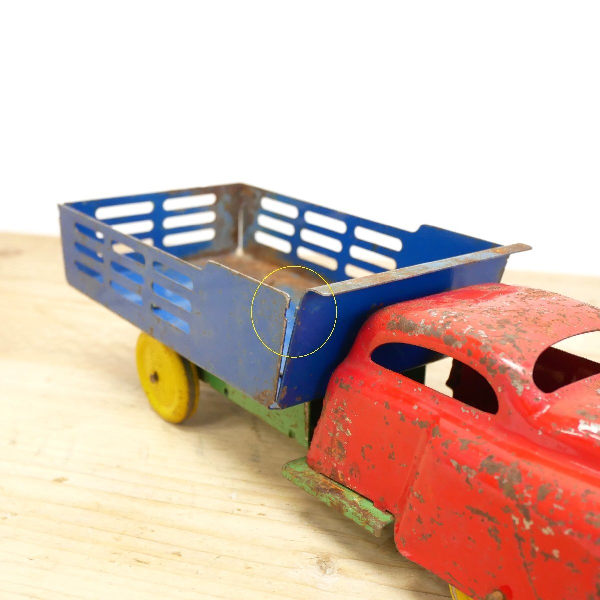 40s America Vintage игрушка грузовик / жестяная пластина производства игрушка ka- игрушка игрушка миникар #610-40-039-352