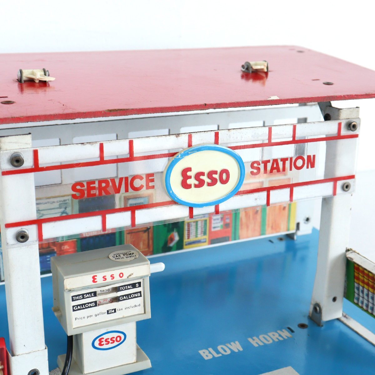 70s Esso сервис стойка Play комплект / складной Vintage America игрушка игрушка смешанные товары украшение #702-40-381-529