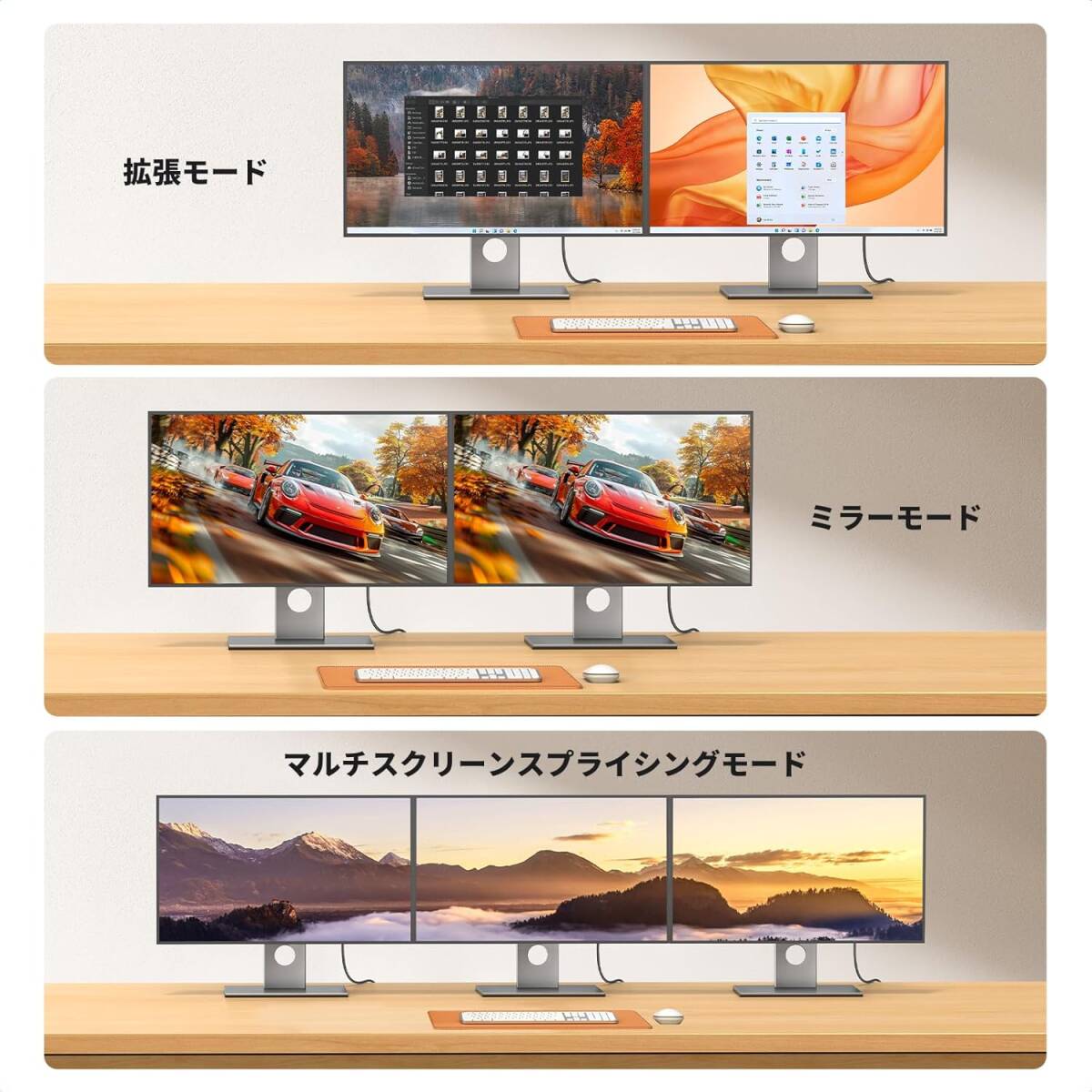 UGREEN 4K DisplayPort (ディスプレイポート) - HDMI 変換ケーブル 1080P@120Hz 4K＠30Hz 単方向伝送 互換性あり 1M_画像4