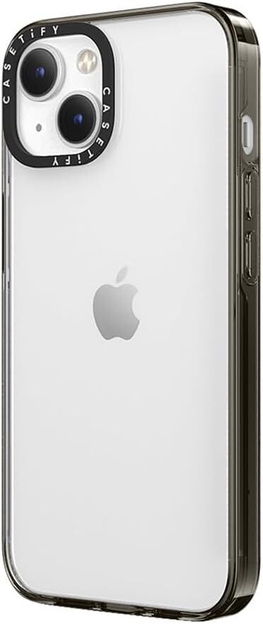 CASETiFY コンパクト iPhone 15 ケース [MIL規格準拠 (2x MIL-STD-810G) / 1.2mからの落下テストをクリア] - クリア ブラック_画像4