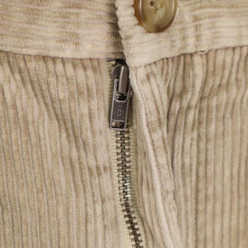 NAUTICA ノーティカ 2タック太畝コーデュロイパンツ W38 カーキベージュ CLASSIC FIT hpc-0052_画像3