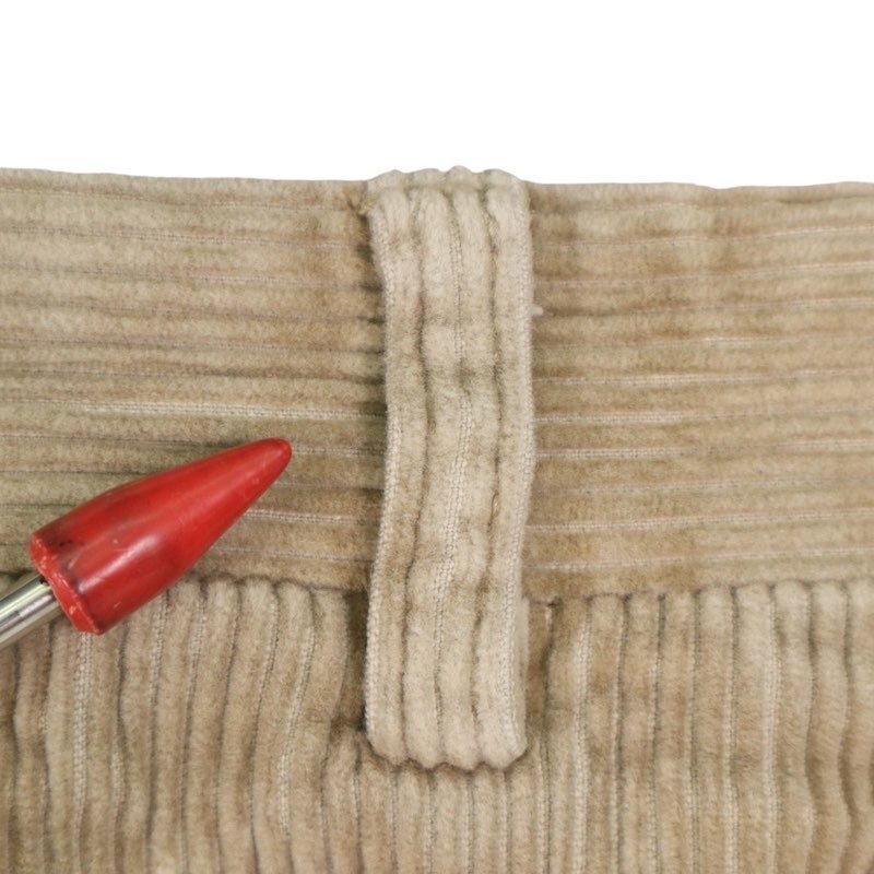 NAUTICA ノーティカ 2タック太畝コーデュロイパンツ W38 カーキベージュ CLASSIC FIT hpc-0052_画像7