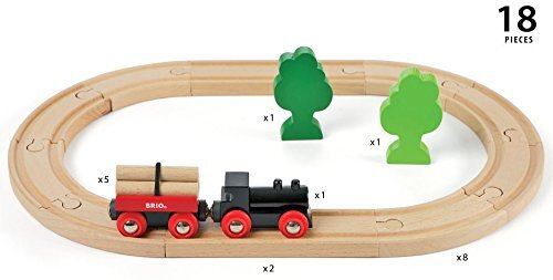 BRIO (ブリオ) 小さな森の基本レールセット 全18ピース 対象年齢 2歳~ (電車 おもちゃ 木製 レール) 33_画像6