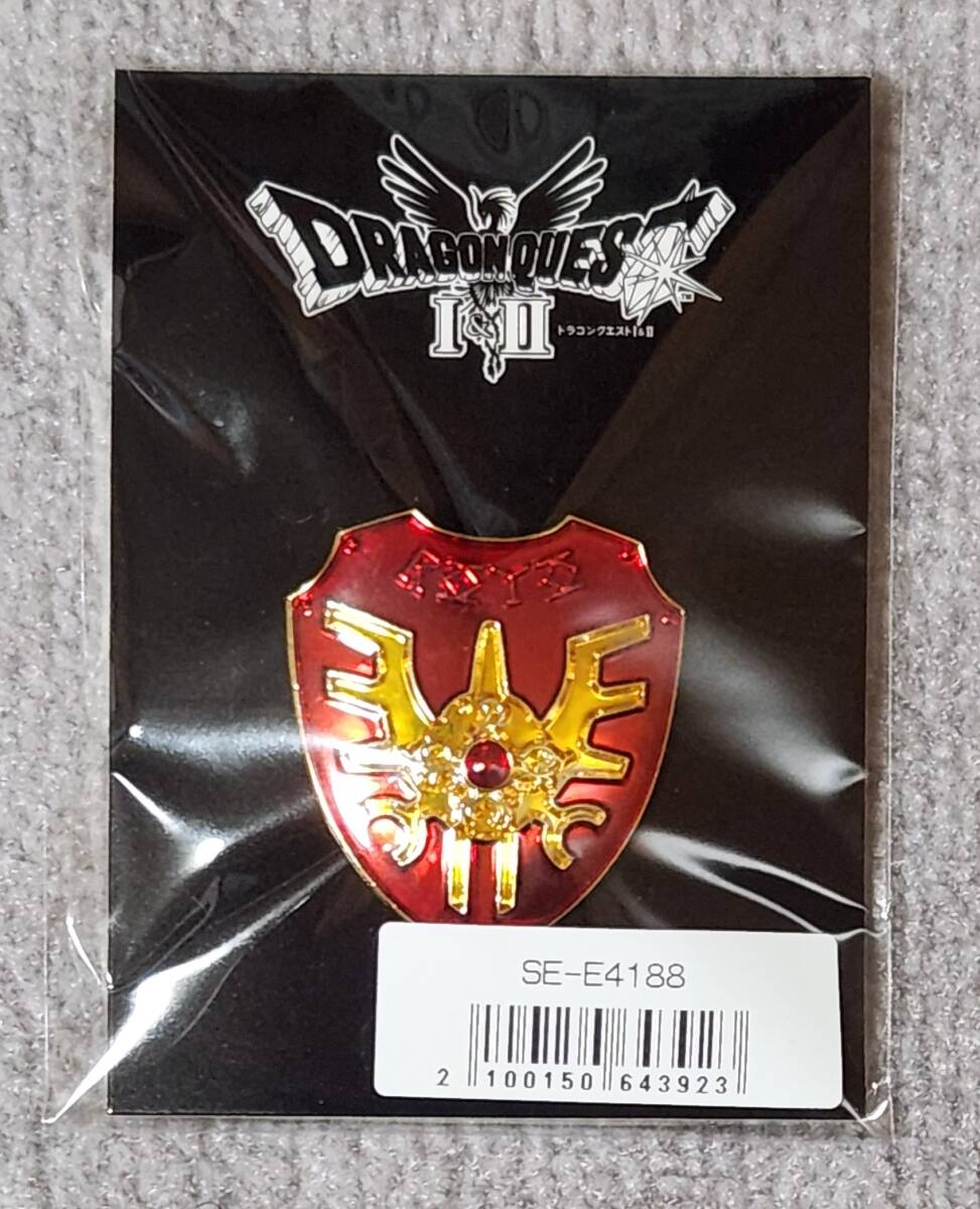 e-STORE特典 ドラゴンクエストI&II ピンズ ロトの盾 ドラゴンクエスト１&２ 新品未開封_画像1