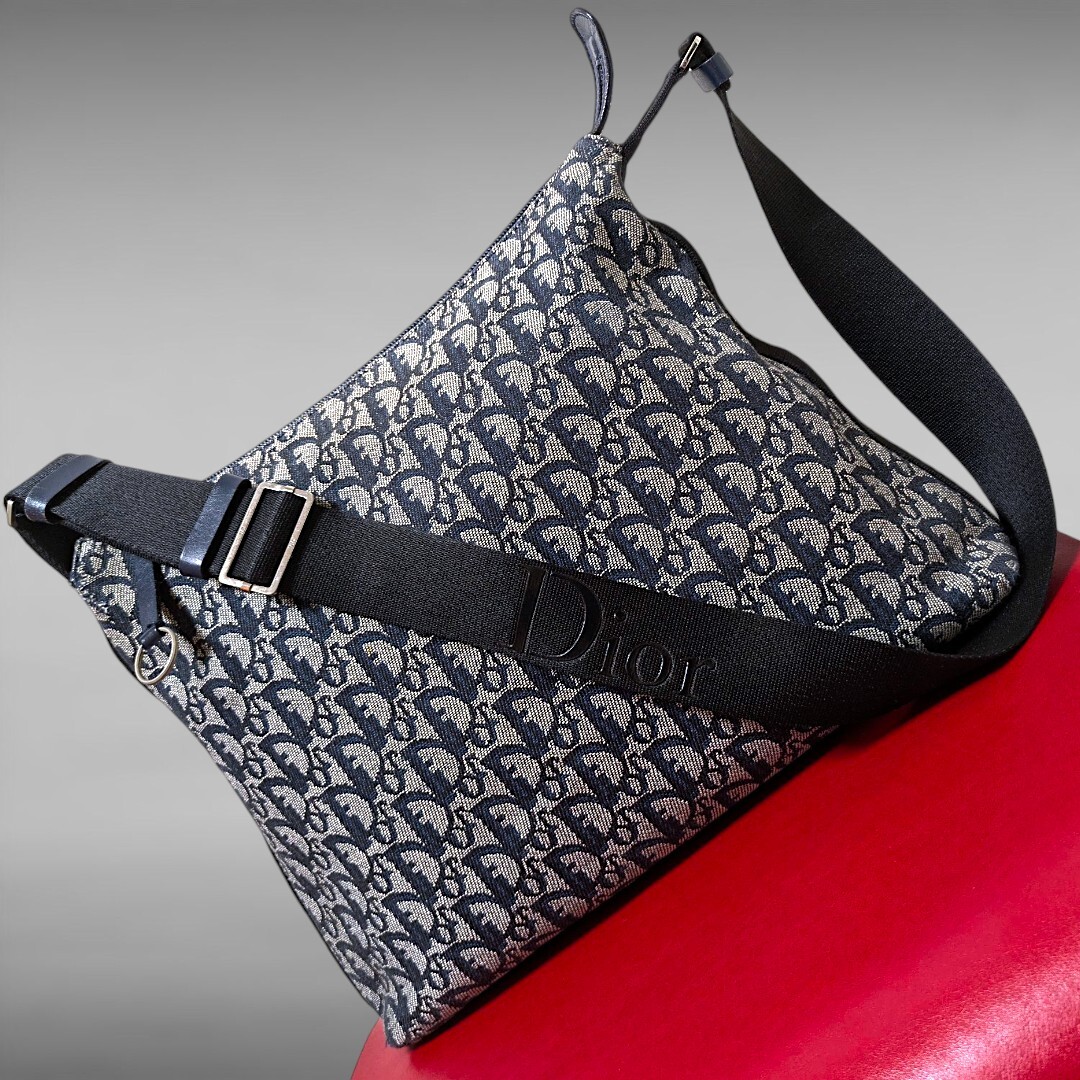 極美品 Dior ショルダーバッグ 斜め掛け トロッター ChristianDior クリスチャン ディオール 美品 レディース メンズ バッグ 正規品_画像3
