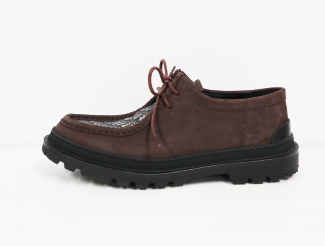 ディオール DIOR エクスプロ―ラ― オブリーク ボートシューズ ネイビー ブラウン サイズ43 27.0cm メンズ【中古】靴_画像2