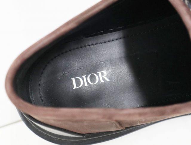 ディオール DIOR エクスプロ―ラ― オブリーク ボートシューズ ネイビー ブラウン サイズ43 27.0cm メンズ【中古】靴_画像6