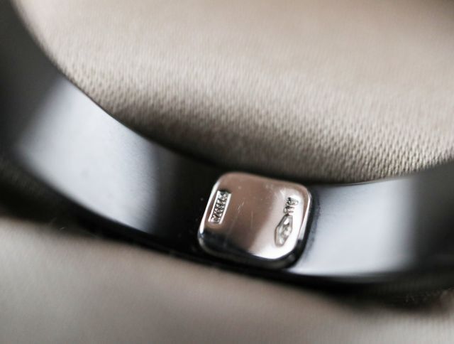 ブルガリ BVLGARI ブルガリブルガリ ダブルロゴ ブラックセラミック ダイヤモンド 750WG #59 4.2g メンズ 【中古】リング_画像4
