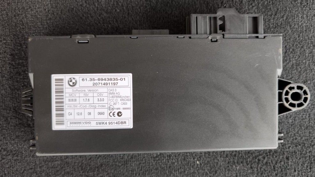 BMW 5シリーズ E60 E61 等 CAS3 コントロールユニット モジュール コンピューター 61356943835 5WK4 9514DBR 動作OK_画像1
