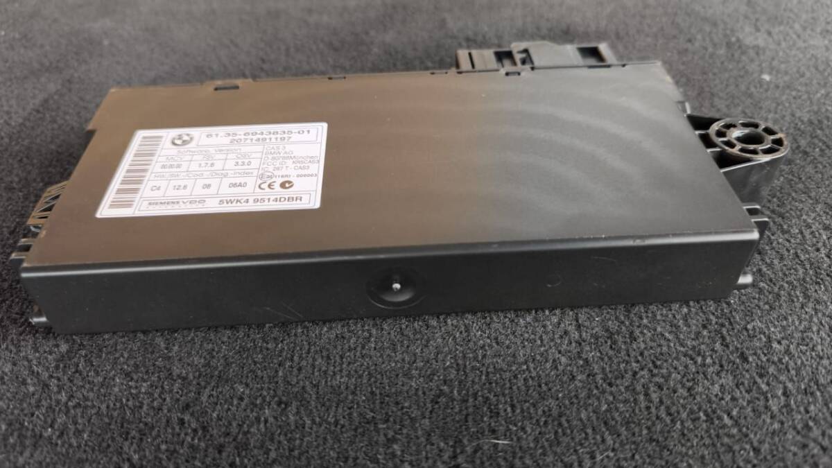 BMW 5シリーズ E60 E61 等 CAS3 コントロールユニット モジュール コンピューター 61356943835 5WK4 9514DBR 動作OK_画像4