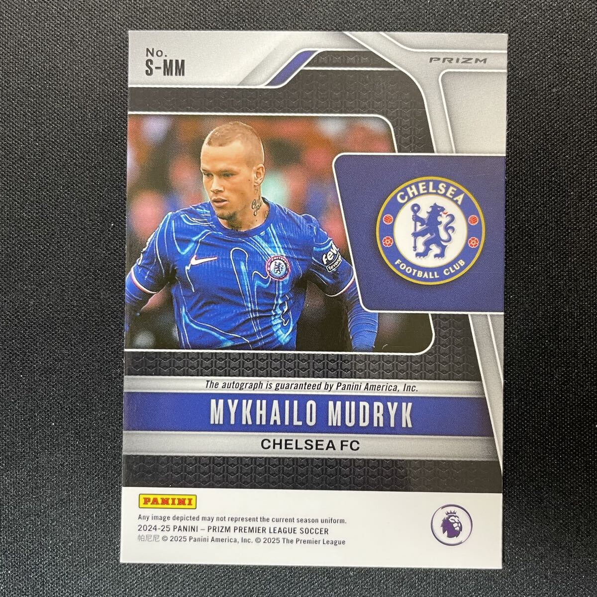 2024-25 Panini Prizm EPL Breakaway Mykhailo Mudryk Auto Chelsea 直筆サインカード ミハイロ・ムドリクの画像2