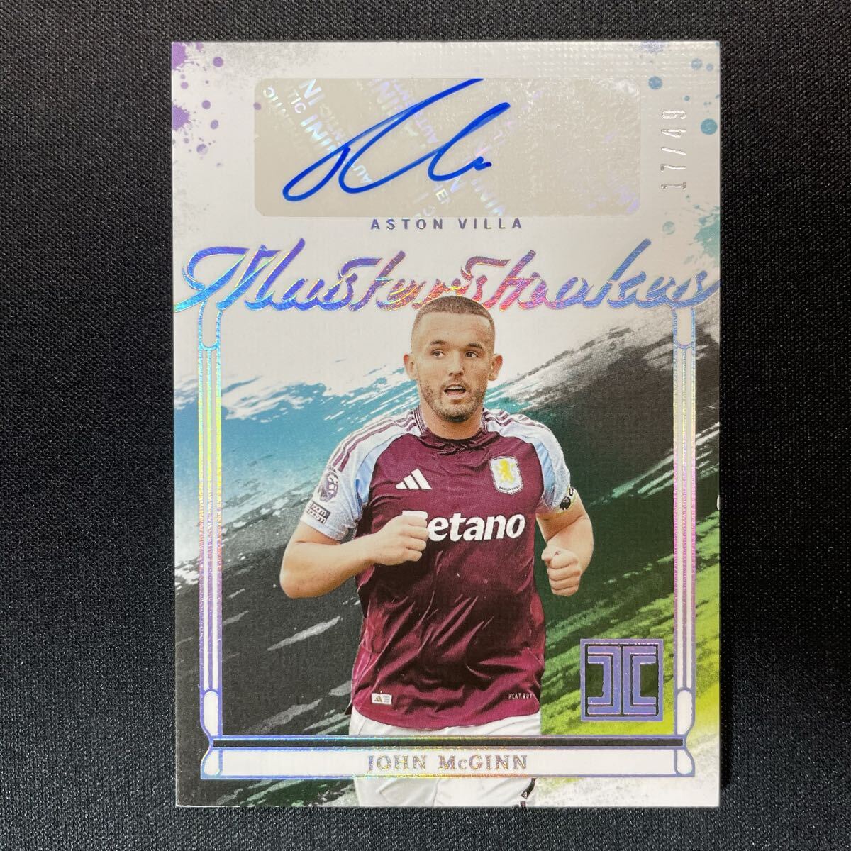 2024-25 Panini Impeccable EPL Masterstrokes John McGinn Auto Aston Villa /49 直筆サインカード ジョン・マッギン_画像1