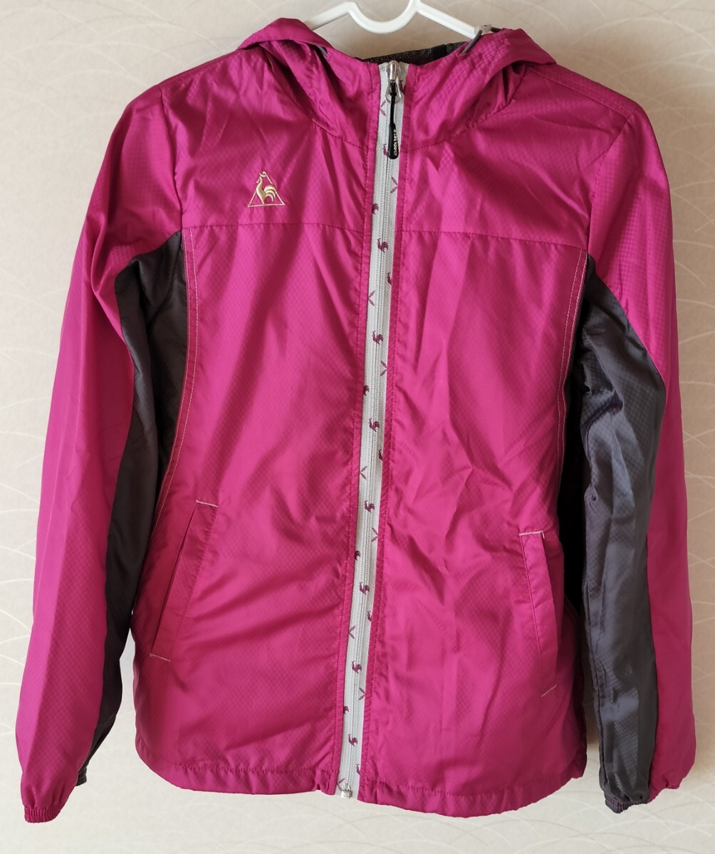 lecoq sportif ルコックスポルティフ ウインドブレーカー 裏起毛 Sサイズ 美品 洗濯のみ_画像2