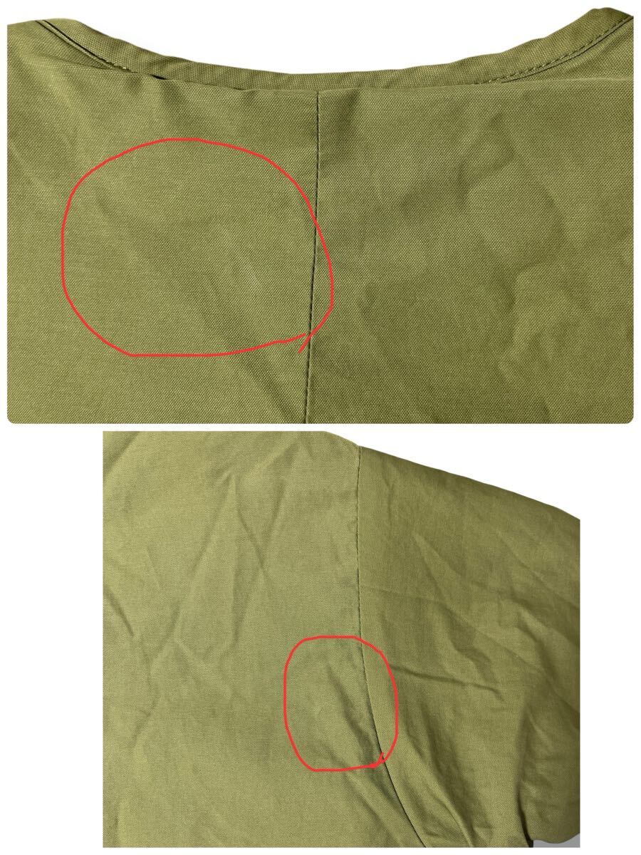 Samansa Mos2 2WAY リバーシブルキルティングボアジャケット カーキ×アイボリー フリーサイズ ●洗濯プレス済●サマンサモスモス 古着/711_画像4