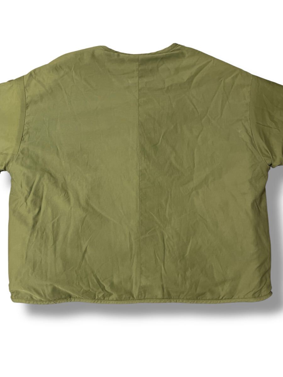 Samansa Mos2 2WAY リバーシブルキルティングボアジャケット カーキ×アイボリー フリーサイズ ●洗濯プレス済●サマンサモスモス 古着/711_画像5