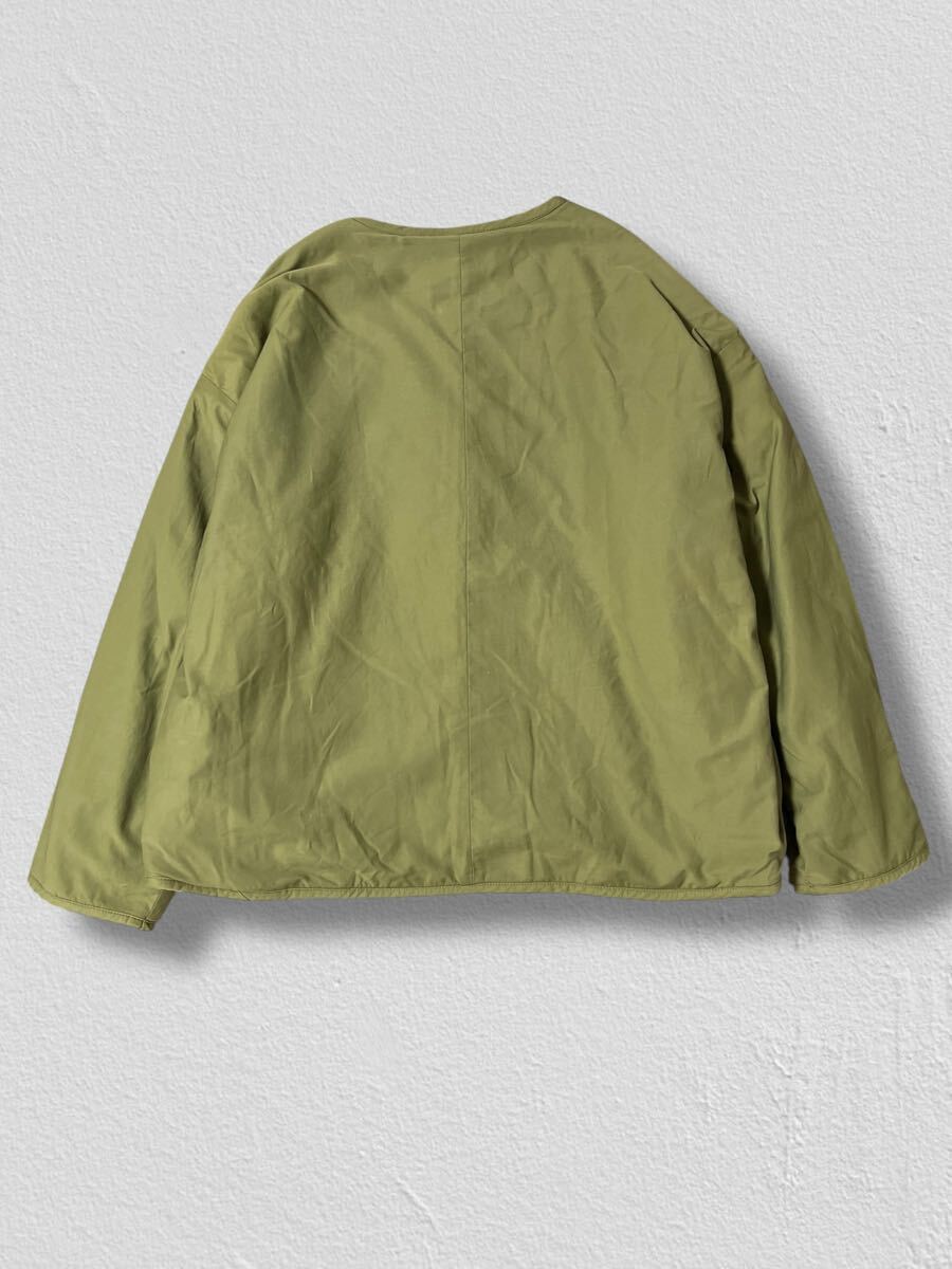 Samansa Mos2 2WAY リバーシブルキルティングボアジャケット カーキ×アイボリー フリーサイズ ●洗濯プレス済●サマンサモスモス 古着/711_画像8