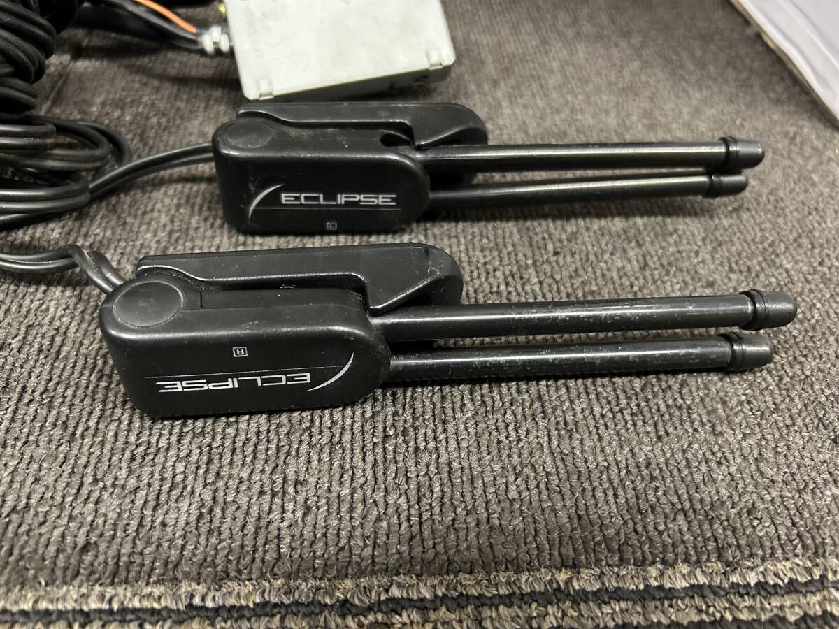 ★希少 当時物★ イクリプス ダイバシティアンテナ テレビアンテナ ECLIPSE 左右セット レトロ 富士通テン_画像2
