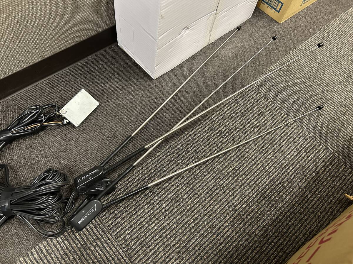 ★希少 当時物★ イクリプス ダイバシティアンテナ テレビアンテナ ECLIPSE 左右セット レトロ 富士通テン_画像3