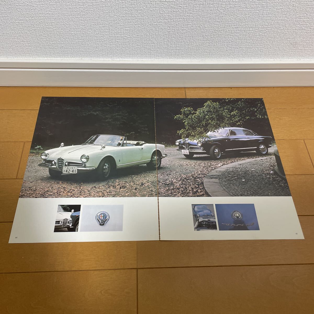 Alpha Romeo Giulietta Spider Sprint вырезки подлинная вещь старый машина